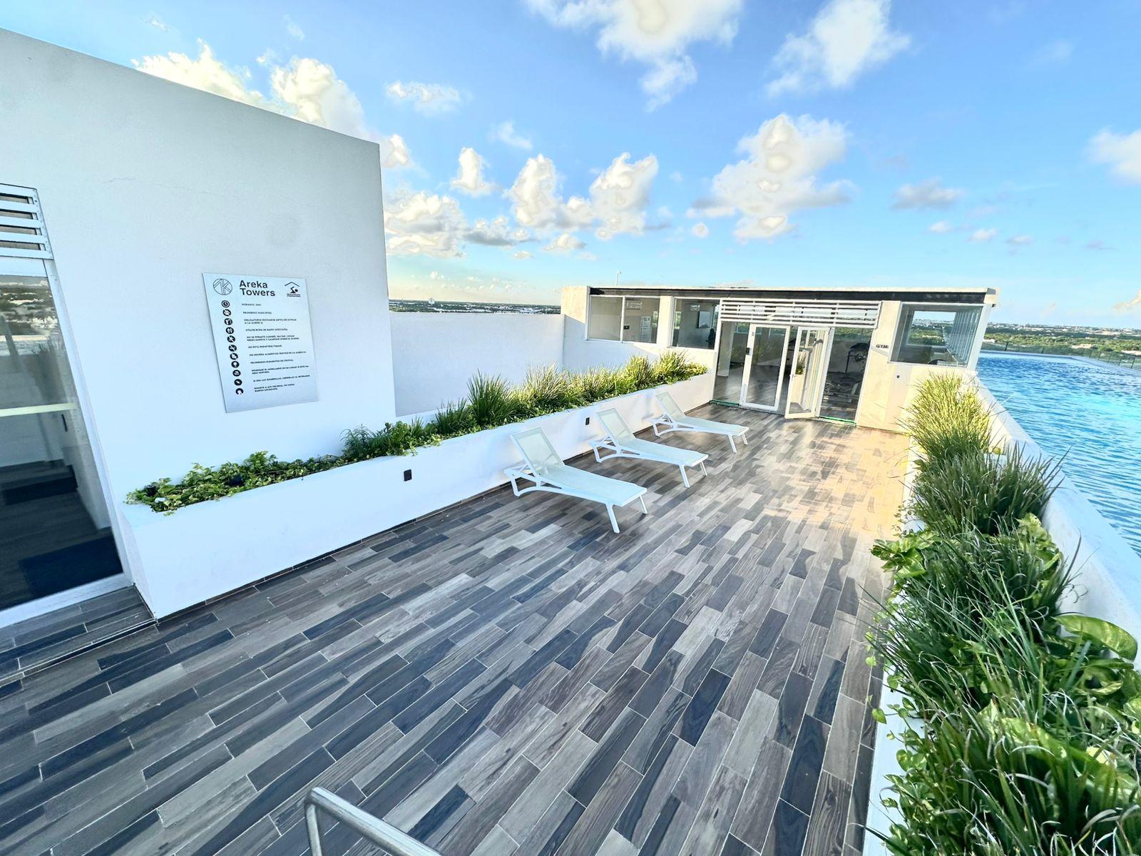 Vendo Hermoso Departamento en Areka Towers Cancún | 2 Recámaras con Terraza y Amenidades de Lujo