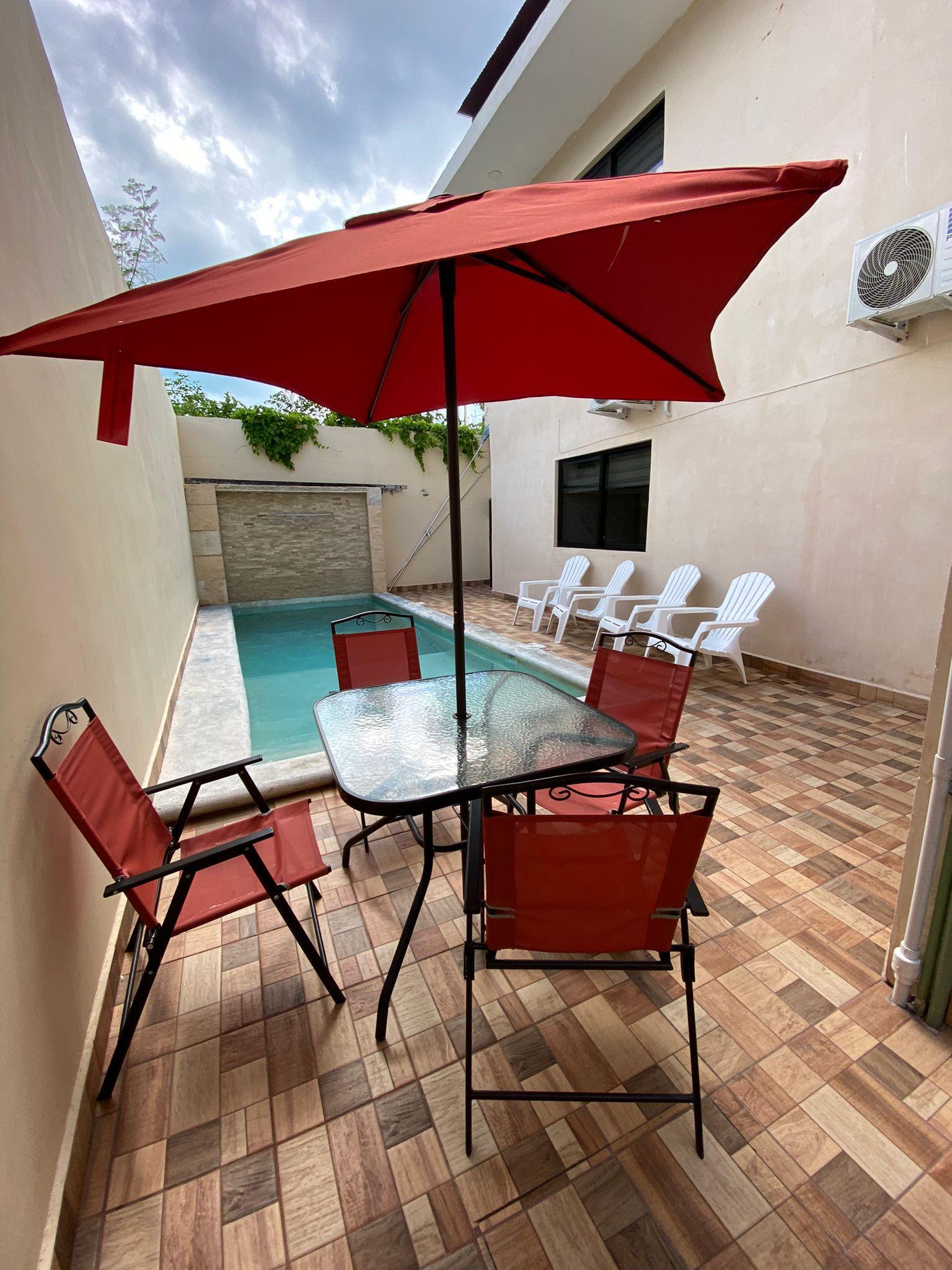 Estudio Amueblado en Renta en Donceles, Cancún – Terraza Privada y Alberca